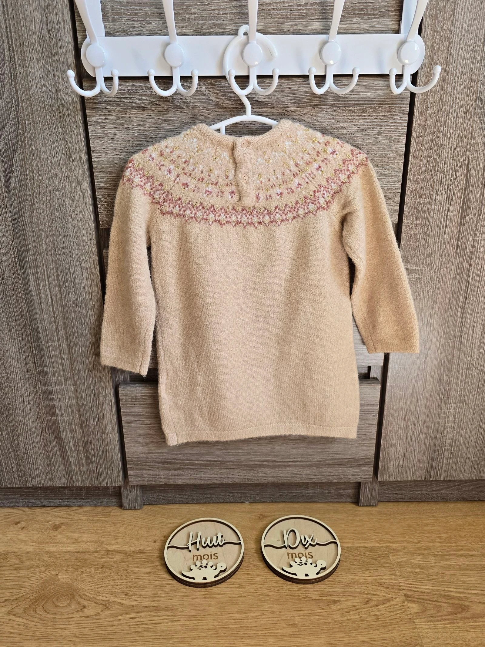 Roupa para Bebê Feminino - Vestido + Meia-Calça - Kiabi - 18 meses 81 cm – photo 7